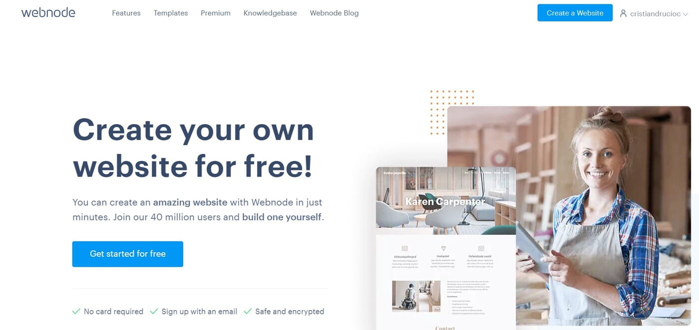 Webnode website builder