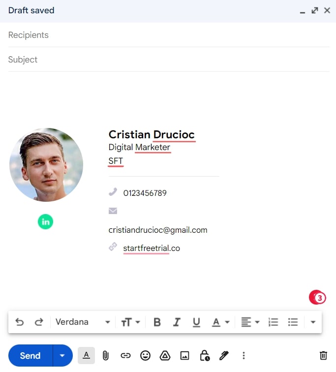 Free Email Signature Generator by Replyio final result