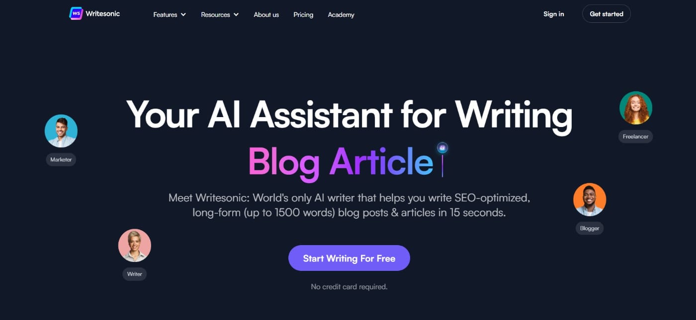 WriteSonic Ai Writing Software